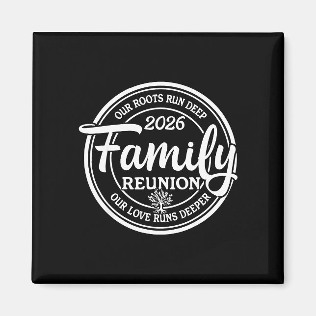 Íman Vibes de reunião familiar raízes profundas amor co (Frente)