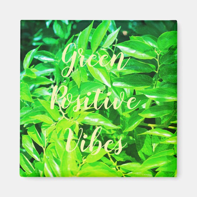 Íman Vibes Positivas Super Verdes deixam ímã (Frente)