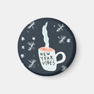 Íman Víblias de Ano Novo fumando caneca