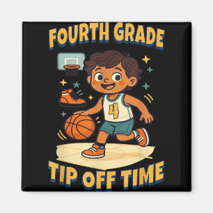 Íman Víblias do Dia do Jogo de Basquete do 4º ano
