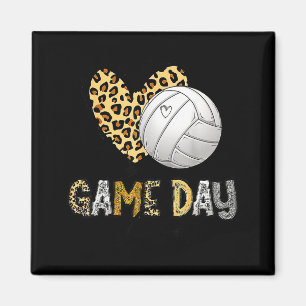 Íman Vibrações de dia de jogo de vôlei descolorido mãe