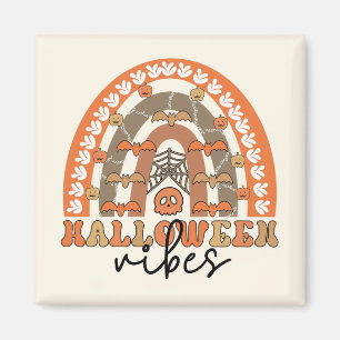 Íman Vibrações de Halloween Boho Arco-íris Outono Hallo