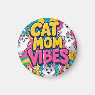 Íman Vibrações de Mãe de Gato Groovy