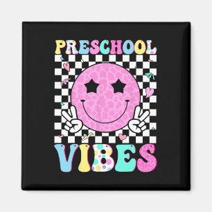 Íman Vibrações de Pré-Escola Rosto Sorridente De Volta