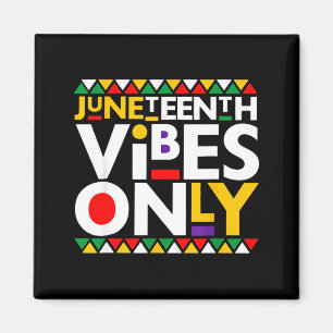 Íman Vibrações do Juneteenth apenas 1865 homens afro-am