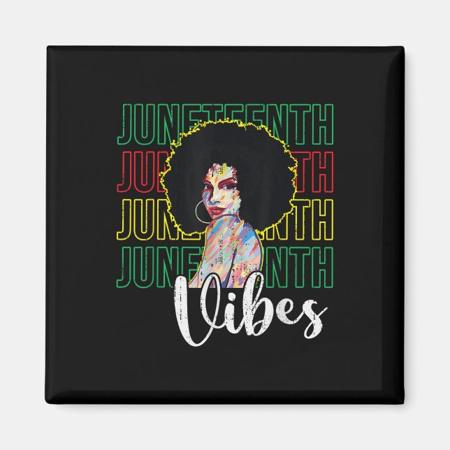 Íman Vibrações do Juneteenth Liberdade - 19 de junho de (Frente)