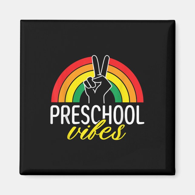 Íman Vibrações do Primeiro Dia da Pré-Escola De Volta à (Frente)