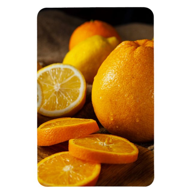 Íman Vibrant Citrus Fruits Refrigerator Magnet (Vertical)