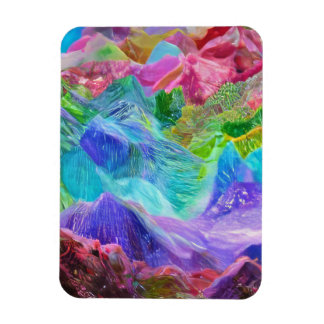 Íman Vibrant Crystal Mountain Abstrato