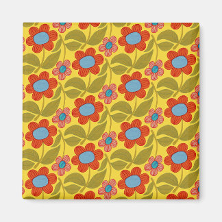 Íman Vibrant Flower Pattern Magnet