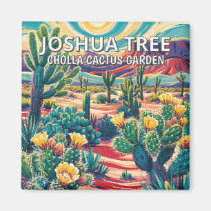 Íman Vibrante Cacto do Parque Nacional de Joshua Tree P