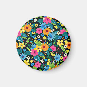 Íman Vibrantes Flores Ditsy Padrão Floral Design-43785
