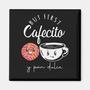 Íman Viciado em Café Espanhol Lover Pun Funny Caffeine