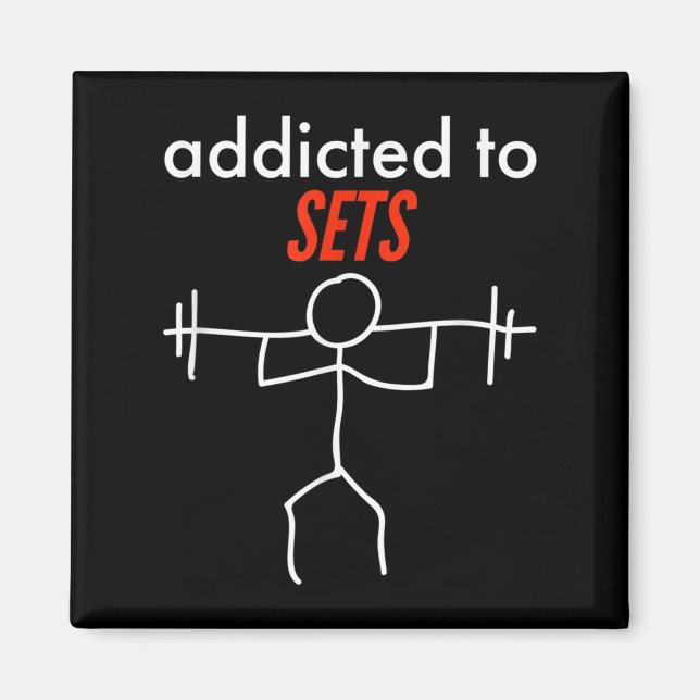 Íman Viciado Em Define Um Engraçado De Formação De Gym  (Frente)