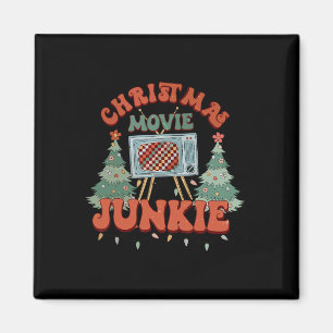 Íman Viciado em Filme de Natal Árvore de Natal Retro Ch