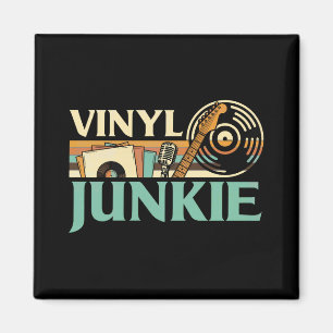 Íman Viciado em Vinil Discos LP Prato de DJ Música Cole