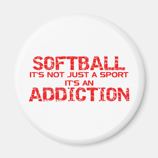 Íman Vício de Softball (Frente)