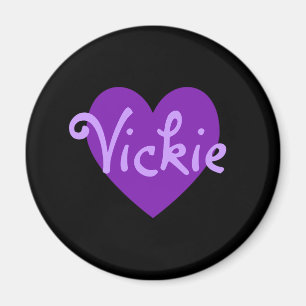 Íman Vickie no roxo