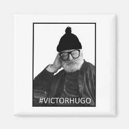 Íman Victor Hugo Hipster Magnet