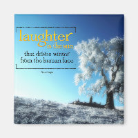 Victor Hugo Inspirational Quote Magnet "Rindo"