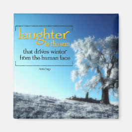 Íman Victor Hugo Inspirational Quote Magnet "Rindo"