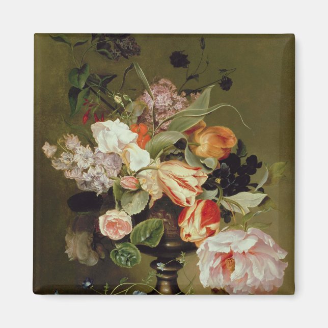 Íman Vida contínua com flores (Frente)