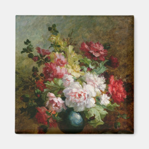 Íman Vida contínua com flores e partituras