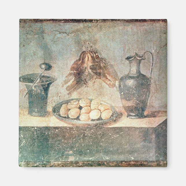 Íman Vida contínua com ovos e arbustos (Frente)