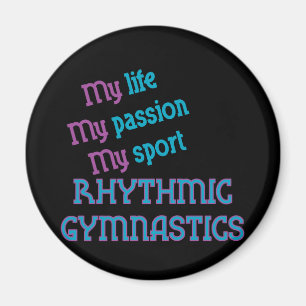 Íman Vida da ginástica rítmica, paixão, esporte