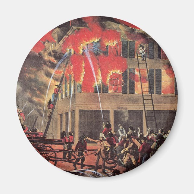 Íman Vida de bombeiro, fogos de artifício de negócios v (Frente)