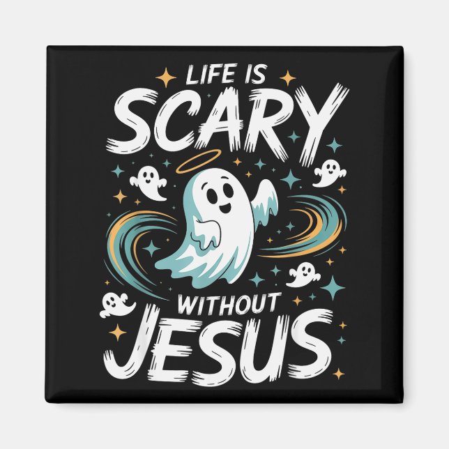 Íman Vida de Halloween Assustadora Sem Jesus Fantasia C (Frente)
