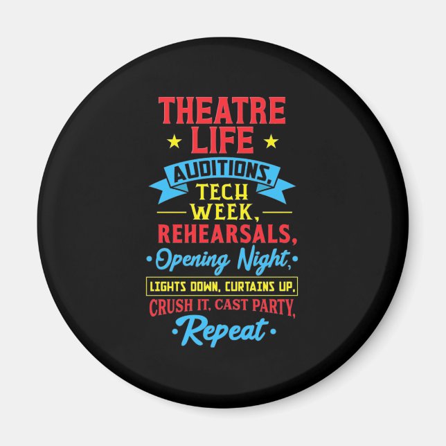 Íman Vida De Teatro Para Ator (Frente)