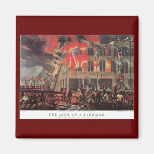 Íman Vida de um Bombeiro, Bombeiros Antigos Combatendo 