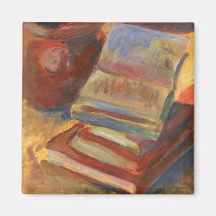 Íman Vida estática com pintura de livros