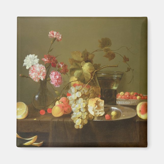 Íman Vida Estática de Frutas e Flores (Frente)