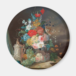 Íman Vida Estática Doméstica: Flores e Fruta