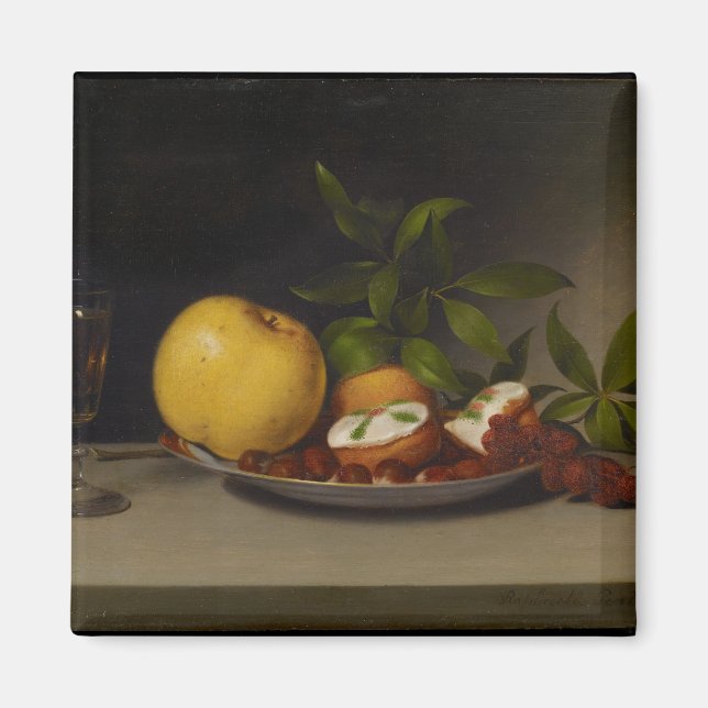 Íman Vida eterna com Frutas, bolos e vinho, 1821 (Frente)
