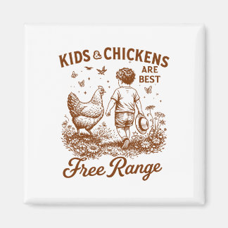 Íman Vida Na Fazenda Kids E Frangos São Os Melhores Grá