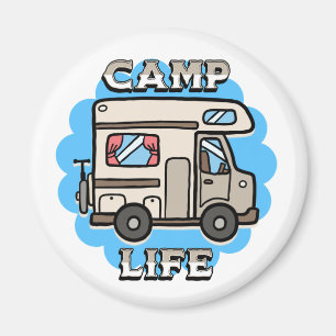 Íman Vida no Acampamento Camper Retrô