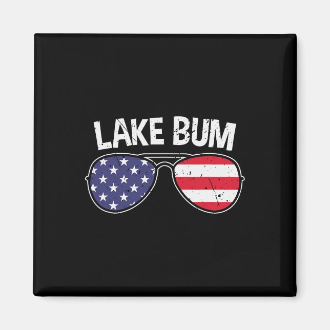 Íman Vida no Lago Bum Boating Pesca Acampamento Fogueir (Frente)