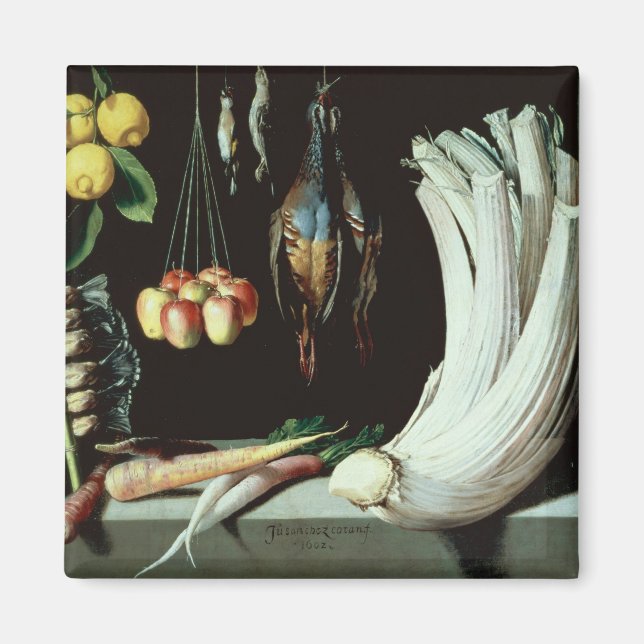 Íman Vida permanente com aves mortos, fruta e (Frente)