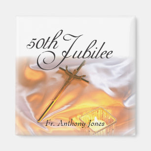 Íman Vida Religiosa Jubilar ouro, Velas Cruzadas