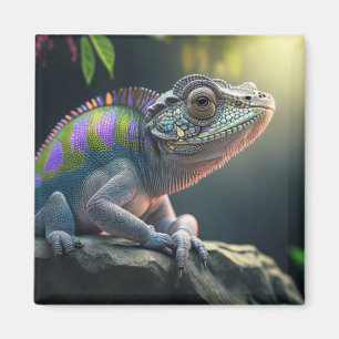 Íman Vida Selvagem de Chameleon: Pet Colorido de Réptei