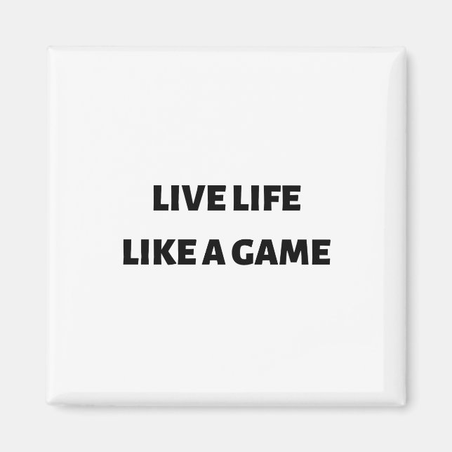 Íman Vida viva como um jogo (Frente)