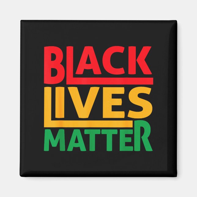 Íman Vidas Negras Blm Direitos Humanos Mês da História  (Frente)