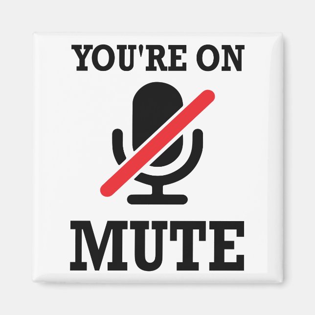 Íman Video Call, trabalho de casa, você está em mudo (Frente)