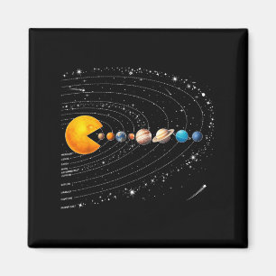Íman Vídeo Engraçado do Sistema Solar de Astronautas no