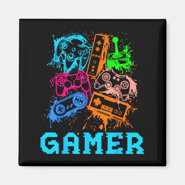 Íman Video Game Console Controllers Clic Gamer Lover Co (Frente)