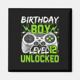 Íman Vídeo Gamer 12 Birthday Gift G desbloqueado do Nív