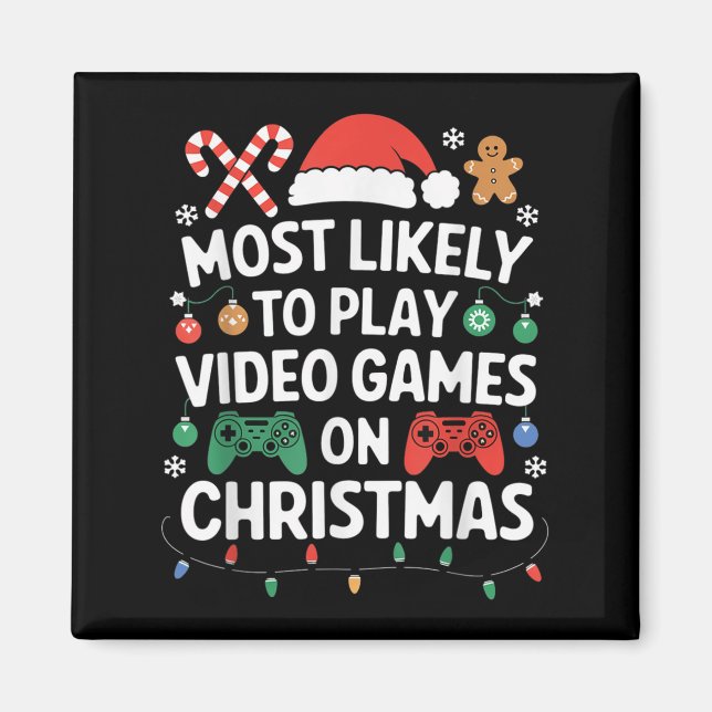 Íman Videos games de Natal Controladores de Jogos Menin (Frente)